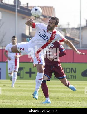 Cittadella (PD), Italia, 05 Marzo 2022, stadio Pier Cesare Tombolato, 28Â° giornata Campionato Serie BKT 2021/2022, incontro tra le escadron dell'AS Cittadella e dell'AC Monza, nella foto: 2 Giulio Donati Banque D'Images