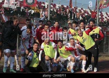 Cittadella (PD), Italia, 05 Marzo 2022, stadio Pier Cesare Tombolato, 28Â° giornata Campionato Serie BKT 2021/2022, incontro tra le escadron dell'AS Cittadella e dell'AC Monza, nella foto: Banque D'Images