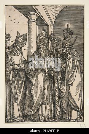 Saints Nicholas, Ulrich et Erasmus. Artiste: Albrecht Dürer, allemand, 1471–1528 Banque D'Images