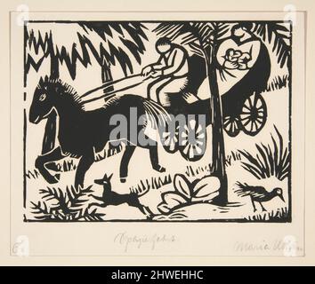 Spazierfahrt (le Drive). Artiste: Edward Valois, américain, actif 1840–60 artiste: Maria Uhden, Allemand, 1892-1918 Banque D'Images