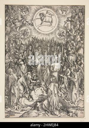 L'adoration de l'Agneau, de la série l'Apocalypse. Artiste: Albrecht Dürer, allemand, 1471–1528 Banque D'Images