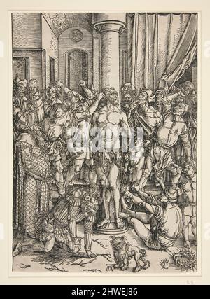 La flagellation, de la grande passion. Artiste: Albrecht Dürer, allemand, 1471–1528 Banque D'Images