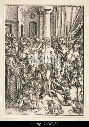 La flagellation, de la grande passion. Artiste: Albrecht Dürer, allemand, 1471–1528 Banque D'Images