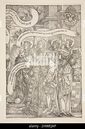 La Vierge aux saints Patrons de Maximilian. Artiste: Hans Springinklee, allemand, ca. 1495–après 1522 Banque D'Images