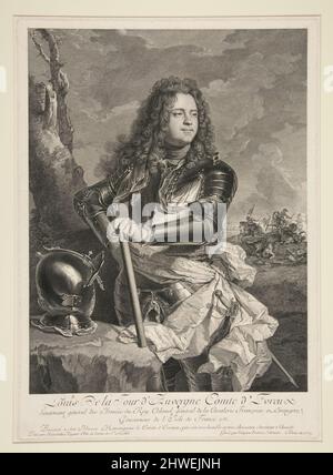 Portrait de Louis de la tour d’Auvergne, comte d’Evreux, d’après Hyacinthe Rigaud. Artiste: Georg Friedrich Schmidt, allemand, 1712–1775 Banque D'Images