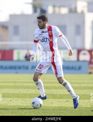 Cittadella (PD), Italia, 05 Marzo 2022, stadio Pier Cesare Tombolato, 28Â° giornata Campionato Serie BKT 2021/2022, incontro tra le escadron dell'AS Cittadella e dell'AC Monza, nella foto: 10 Mattia Valoti Banque D'Images