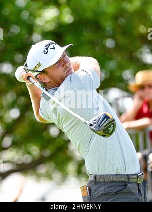 Orlando, Floride, États-Unis. 5th mars 2022. Talor Gooch des États-Unis sur le tee-shirt 1st pendant l'action de golf de ronde 3rd de l'Arnold Palmer Invitational présenté par Mastercard tenu au Arnold Palmer's Bay Hill Club & Lodge à Orlando, FL. Roméo T Guzman/CSM/Alamy Live News Banque D'Images