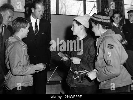 Le duc d'Édimbourg visite une école à Birmingham. 24th octobre 1969. Banque D'Images