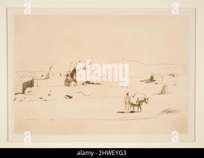 Paysage arabe. Artiste: Emil Orlik, Tchèque, 1870–1932 Banque D'Images