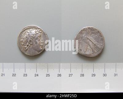 Tetradrachm de Ptolémée II, roi d'Égypte. Souverain : Ptolémée II, roi d'Égypte, 309–246 av. J.-C., règle 283–246 av. J.-C. artiste : inconnu Banque D'Images