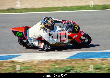 Lucio Cecchinello (ITA), Championnat du monde de moto 1996, Honda 125 cc. Banque D'Images