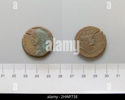 Coin de Domitian, empereur de Rome de Laodicée ad Mare. Souverain: Domitian, empereur de Rome, A.D. 51–96, règle 81–96 monnaie: Laodicée ad Mare artiste: Inconnu Banque D'Images