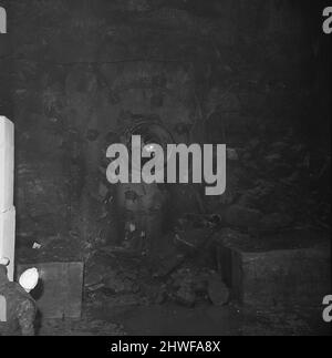 Percée du tunnel Mersey 4th mars 1970Breakthrough entre les tunnels de Birkenhead et Liverpool sous la rivière Mersey Banque D'Images