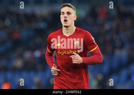 Rome, Italie , 05th mars , 2022 photo de gauche à droite, Nicolo Zaniolo de AS Roma Pendant le football série A match Roma v Atalanta crédit: Massimo Insabato/Alay Live News Banque D'Images