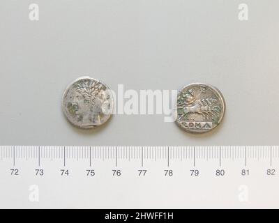 Didrachm (« Quadrigatus ») de l'Empire romain. Artiste : inconnu Banque D'Images