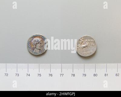 Denarius de Rome. Menthe: Rome artiste: Inconnu magistrat: C. Vibius Pansa Banque D'Images