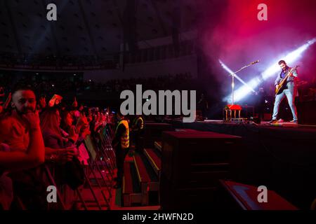 Porto, Portugal. 05th mars 2022. Le chanteur brésilien Gustavo Lima, plus connu pour son style musical de Sertanejo, se produit au SuperBock Arena, à Porto. (Photo de Rita Franca/SOPA Images/Sipa USA) crédit: SIPA USA/Alay Live News Banque D'Images