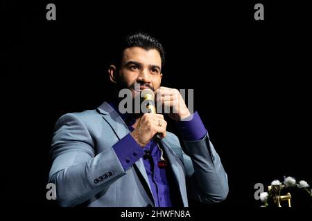 Porto, Portugal. 05th mars 2022. Le chanteur brésilien Gustavo Lima, plus connu pour son style musical de Sertanejo, se produit au SuperBock Arena, à Porto. Crédit : SOPA Images Limited/Alamy Live News Banque D'Images
