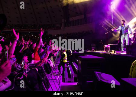 Porto, Portugal. 05th mars 2022. Le chanteur brésilien Gustavo Lima, plus connu pour son style musical de Sertanejo, se produit au SuperBock Arena, à Porto. Crédit : SOPA Images Limited/Alamy Live News Banque D'Images