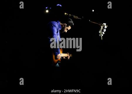 Porto, Portugal. 05th mars 2022. Le chanteur brésilien Gustavo Lima, plus connu pour son style musical de Sertanejo, se produit au SuperBock Arena, à Porto. (Photo de Rita Franca/SOPA Images/Sipa USA) crédit: SIPA USA/Alay Live News Banque D'Images