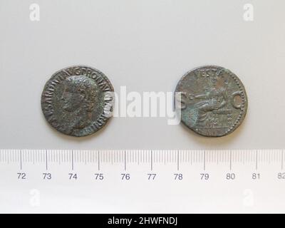 À partir de Caligula, empereur de Rome de Rome. Souverain: Caligula, empereur de la Rome, A.D. 12–41, règle 37–41 monnaie: Rome artiste: Inconnu Banque D'Images