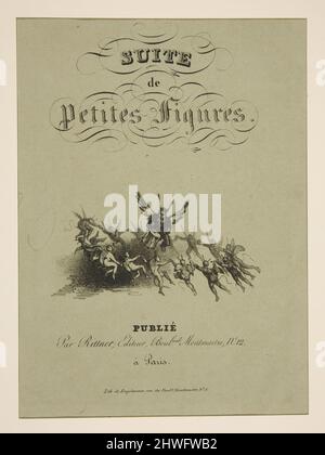 Petites figures - titre de la couture.. Artiste : Paul Gavarni, français, 1804–1866 Banque D'Images