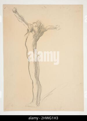 Étudiez pour le chiffre de 6 heures pour la fresque « les heures » pour le bâtiment du capitole de l'État à Harrisburg, Pennsylvanie. Artiste: Edwin Austin Abbey, cuisine américaine, 1852–1911, M.A. (HON.) 1897 Banque D'Images