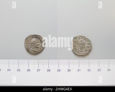 Denarius de Maximinus I, empereur de Rome de Rome. Chef: Maximinus I, empereur de Rome, ca. A.D. 173–238, réglée 235–38 monnaie: Rome artiste: Inconnu Banque D'Images