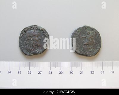 Sestertius de Puppienus de Rome. Règle: Puppienus, ca. 165–238, réglée 238 monnaie: Rome artiste: Inconnu Banque D'Images
