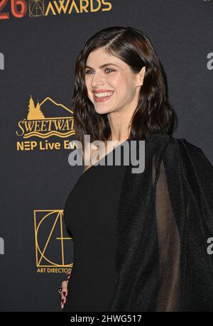 Los Angeles, États-Unis. 05th mars 2022. LOS ANGELES, ÉTATS-UNIS. 05 mars 2022 : Alexandra Daddario au 26th. Prix annuels de la Guilde des directeurs artistiques à l'hôtel Intercontinental. Crédit photo : Paul Smith/Alamy Live News Banque D'Images