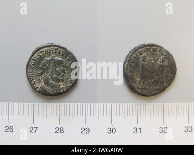 1 Nummus de Maximian de Heraclea. Dirigeant : Maximian, empereur de Rome, ca. 250 environ 310, réglée 286–305 monnaie: Heraclea artiste: Inconnu Honorand: Constantius I, empereur de Rome, ca. 250–306, réglée 293–306 Banque D'Images