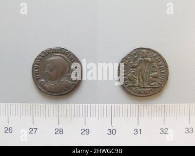 1 Nummus de Licinius II de Nicomedia. Règle: Licinius II monnaie: Nicomedia artiste: Inconnu Banque D'Images