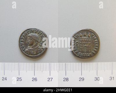 1 Nummus de Constantine II, empereur de Rome. Souverain: Constantine II, empereur de Rome, A.D. 316–340 artiste: Inconnu Banque D'Images