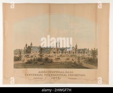 Hall agricole. Exposition internationale Centennial. 1876. Fairmont Park, Philadelphie. Après : Alexander Robertson, cuisine américaine, 1772–1841 Banque D'Images