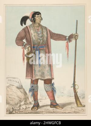 Osceola (chef indien). Artiste: George Catlin, américain, 1796–1872 Banque D'Images