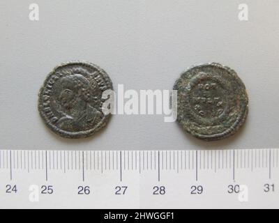 1 Nummus de Constantius Gallus, César 351 354. Souverain : Constantius Gallus, empereur de Rome, 326–354, dirigé de 351–54 artiste : inconnu Banque D'Images