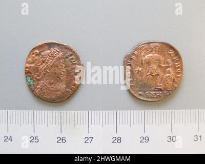 1 Nummus de Theodosius I, empereur de Rome de Heraclea. Règle: Theodosius I, empereur de Rome, ca. 346–395, statué 379–95 monnaie: Heraclea artiste: Inconnu Banque D'Images