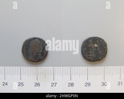 1 Nummus de Honorius, Flavius, empereur de Rome. Souverain: Honorius, Flavius, empereur de Rome, A.D. 384–423, dirigé de 393–423 artiste: Inconnu Banque D'Images