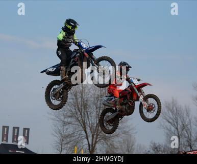 Matnova, Italie, 06 mars 2022, MXGP de Lombardie. Deuxième course de femmes MXGP crédit: Nderim Kacili/Alamy Live News Banque D'Images