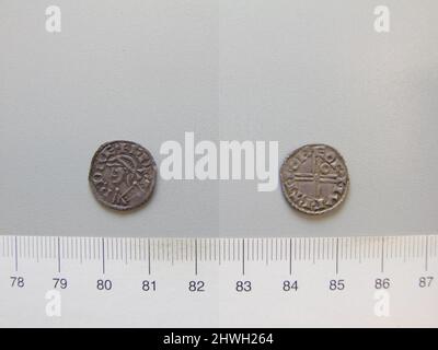 1 Penny of Edward le confesseur de York. Règle: Edward, roi d'Angleterre, ca. 1003–1066, arrêt 1042–65 monnaie: YorkMagistrate: Iocetel Banque D'Images