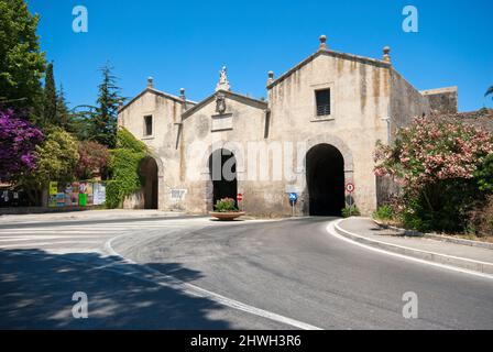 Porte de la Médina de Coeli, porte du village d'Orbetello, Grosseto, Toscane Banque D'Images