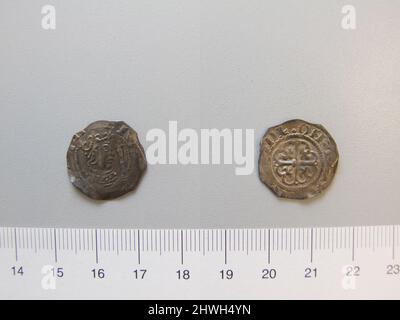 1 Penny de Stephen de Thetford. Dirigeant : Stephen, roi d'Angleterre, ca. 1092–1154, statué 1135–54 monnaie: Thetford artiste: Inconnu Banque D'Images