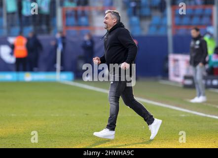 Bochum, Allemagne. 05th mars 2022. Firo : 05.03.2022, Fuvuball, 1.Bundesliga, saison 2021/2022, VfL Bochum - SpVgg Greuther Fvºrth 2:1 jubilation, jubilation finale entraîneur Thomas REIS, Bochum crédit: dpa/Alay Live News Banque D'Images