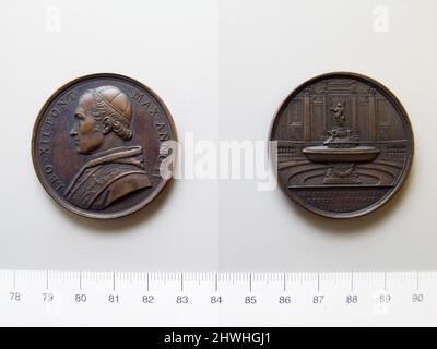 Médaille du Pape Léon XII Artiste: Pope Leo XII, Italien, 1760–1829 artiste: Giuseppe Girometti, Italien, 1780–1851 Banque D'Images