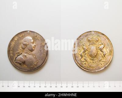 Médaille de George III Souverain : George III, roi de Grande-Bretagne, britannique, 1738–1820, règle 1760–1820 artiste : inconnu Banque D'Images