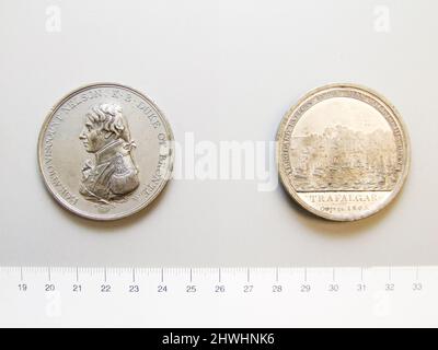 Médaille de Trafalgar. Artiste: Matthew Boulton, Britannique, 1728–1809 Banque D'Images