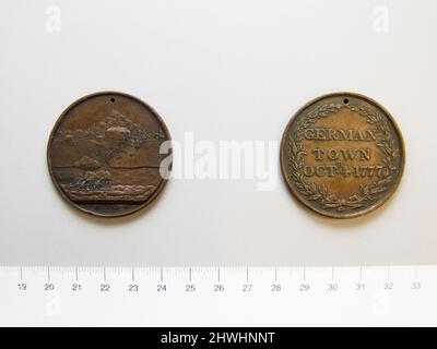 Médaille bataille de Germantown, PA.. Artiste : inconnu Banque D'Images