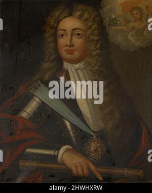 George, prince du Danemark (1653-1708) et consort de la reine Anne d'Angleterre (1665-1714). Artiste : J. Cooper, Britannique, 1695–1754 Banque D'Images