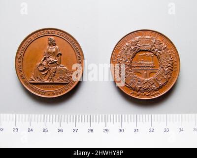Médaille de l'exposition industrielle de Berlin 1844. Mint: Berlin artiste: Gottfried Bernhard Loos, allemand, 1773–1843 artiste: Carl Heinrich Lorenz, allemand, 24 août 1810 - 1879 artiste: Emil Schilling, allemand, 1844–1865 Banque D'Images