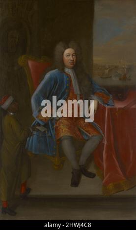 Elihu Yale avec son serviteur. Artiste: James Worsdale, Britannique, ca. 1692–1767 Banque D'Images